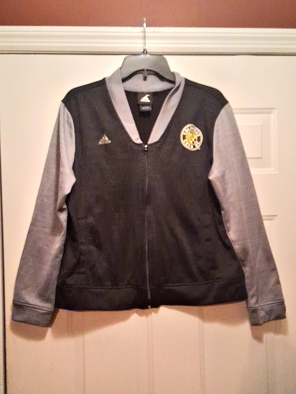 Adidas Columbus Crew SC Womens Black & Gray Jacket Size Large